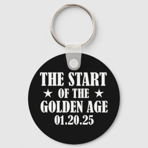 Inauguration 2025 President Trump Golden Age  Key Ring