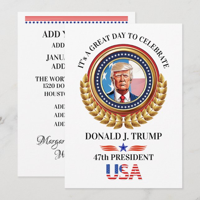 Inauguration Celebration  Holiday Card (Front/Back)