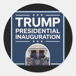 Inauguration Day 2025 - Donald Trump 47th Presiden Classic Round Sticker