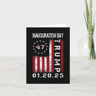 Inauguration Day 20 Jan 2025 47th President Card