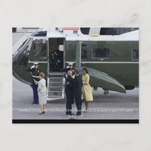 Inauguration Day in Photos Bush Leaving Washington Postcard