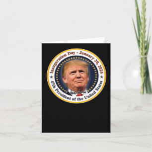 Inauguration Day Souvenir 2025 - Donald Trump 47th Card