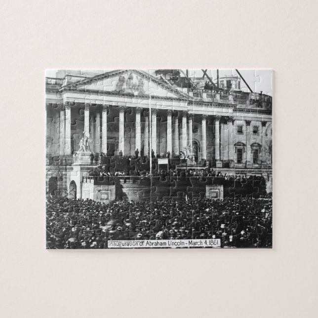 Inauguration of Abraham Lincoln March 4, 1861 Jigsaw Puzzle (Horizontal)