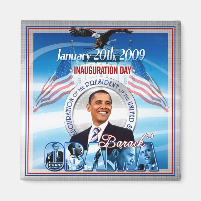 Inauguration of Barack Obama Magnet (Front)