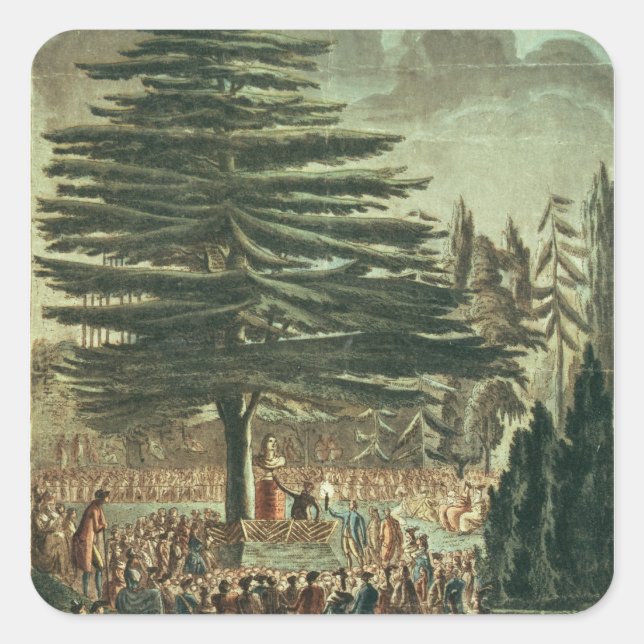 Inauguration of the bust of Carl Linnaeus Square Sticker (Front)