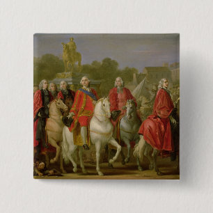 Inauguration of the Place Louis XV 15 Cm Square Badge