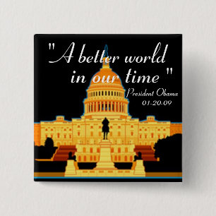Inauguration Speech Obama button