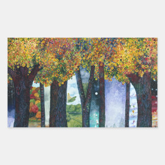 Inbetween Places II Rectangular Sticker