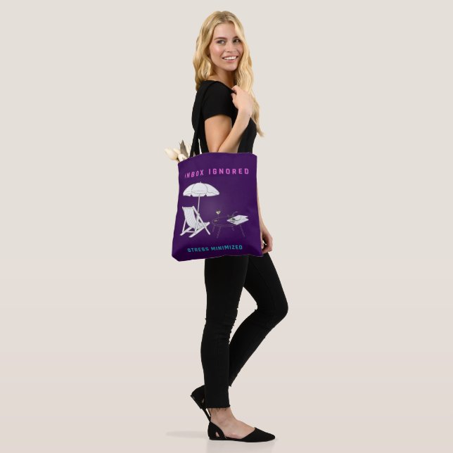 Inbox Ignored, Stress Minimised Tote Bag (On Model)