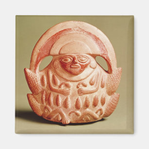 Inca agricultural deity wearing a moon headdress magnet