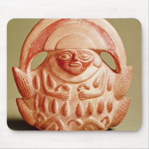 Inca agricultural deity wearing a moon headdress mouse pad