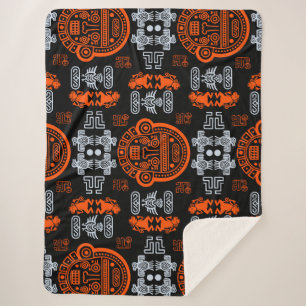 inca Aztec Home Decor Sherpa Blanket