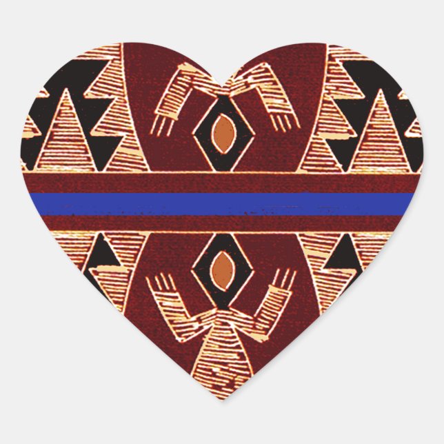 Inca Geckos Heart Sticker (Front)