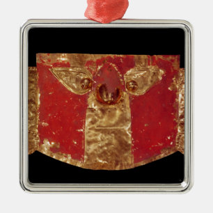 Inca mask metal ornament