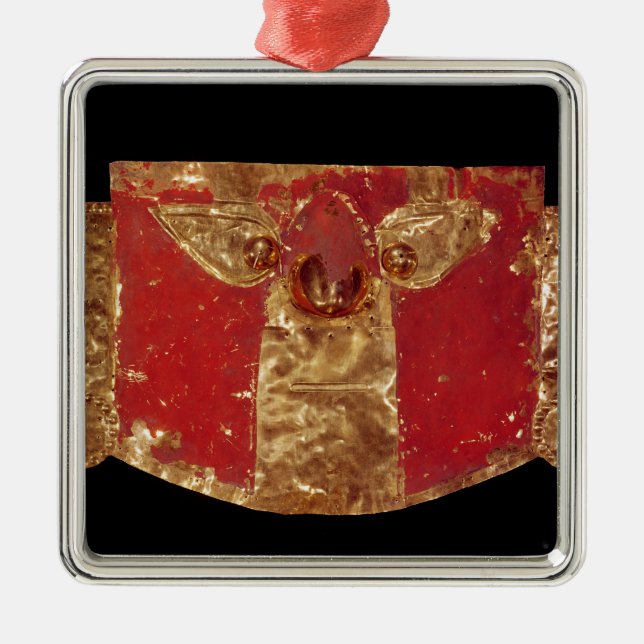 Inca mask metal ornament (Front)