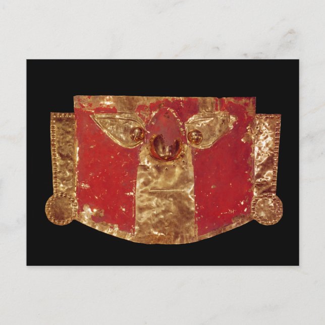 Inca mask postcard (Front)