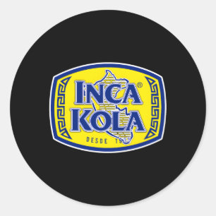 Inca Peru Golden Kola Bubblegum Cream Soda Classic Round Sticker