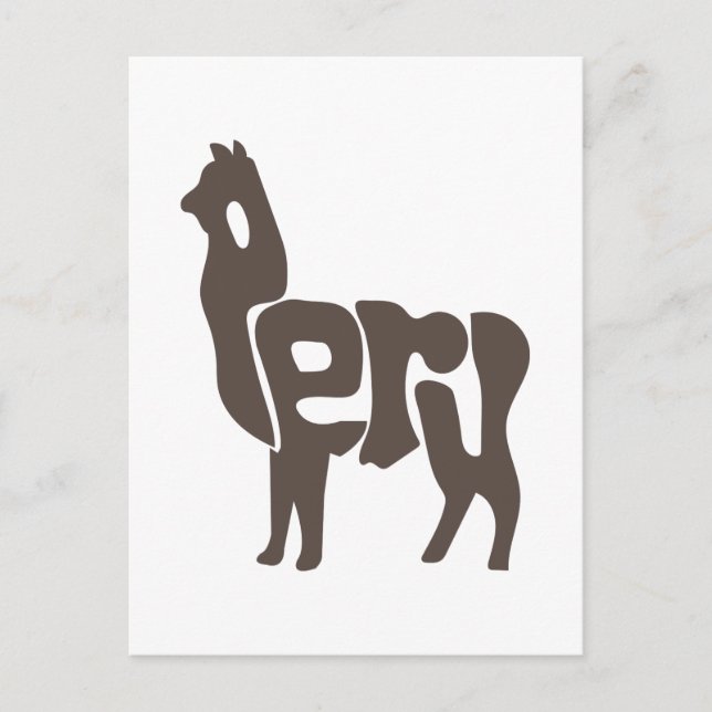 Inca Peru Peruvian Alpaca Machu Picchu - Gift Idea Postcard (Front)