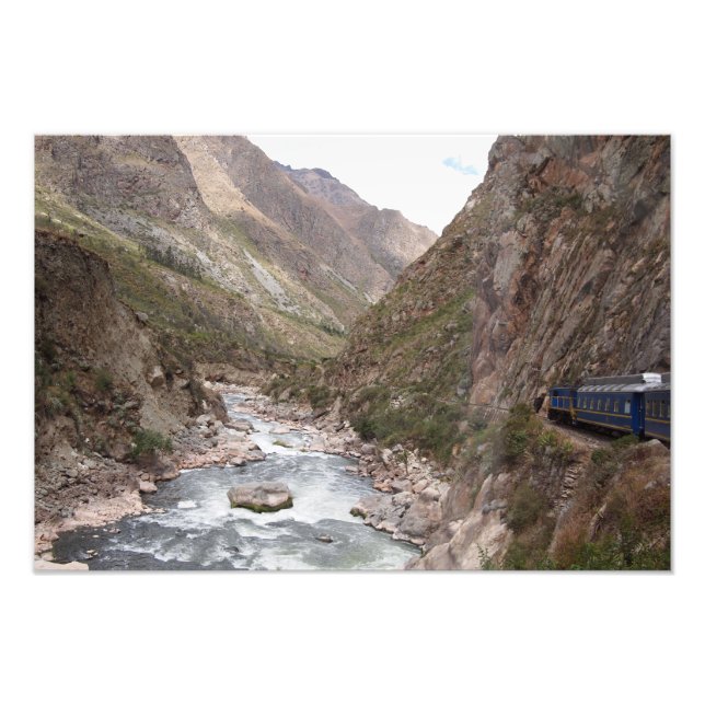 Inca rail train to Machu Picchu photo print (Front)