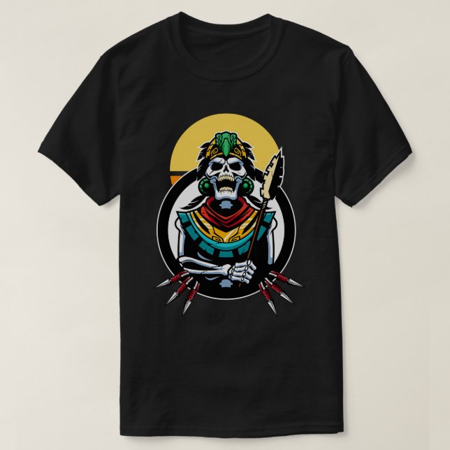 inca skull warrior Classic TShirt (Design Front)