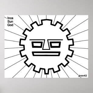 Inca Sun God Poster