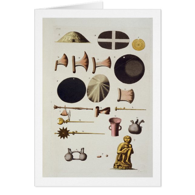Inca tools and artefacts, Peru, from 'Le Costume A (Front)