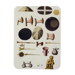 Inca tools and artefacts, Peru, from 'Le Costume A Magnet