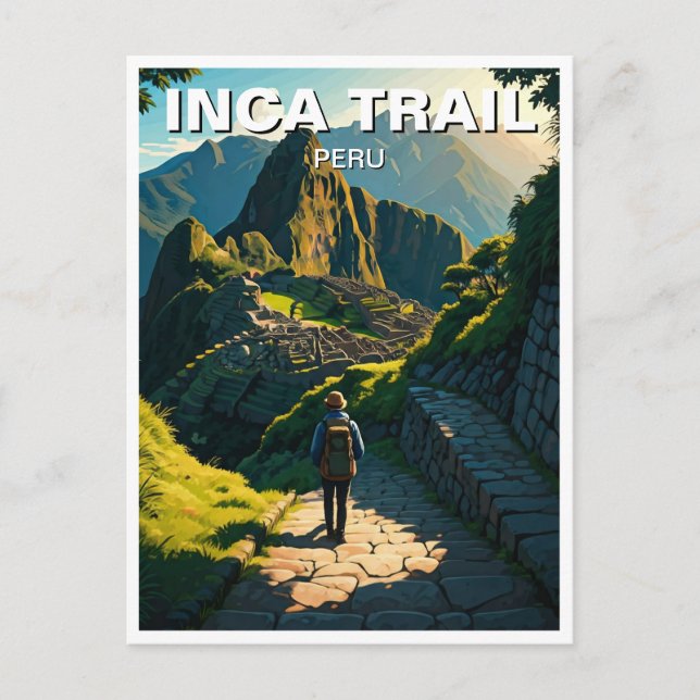 Inca Trail Peru Machu Picchu Hike Postcard (Front)