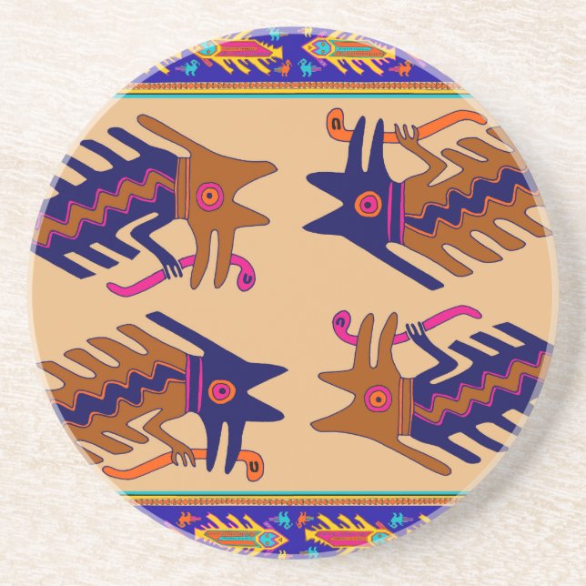 Inca Tribal Serpent Coaster (Front)
