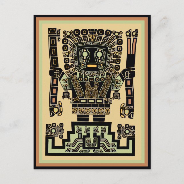 Inca Warrior God Postcard (Front)