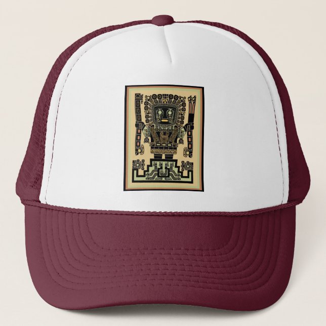 Inca Warrior God Trucker Hat (Front)