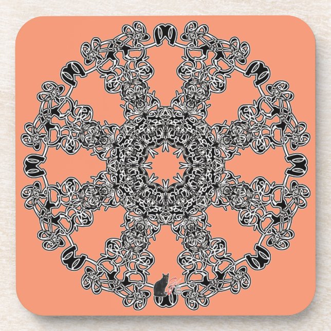 Incandescence Octa Glyph Dusk Coaster (Front)