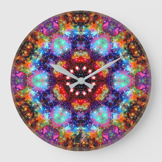 Incandescence Stellar Kaleid Large Clock (Front)