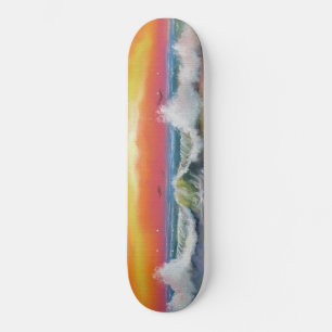 Incandescence - Watercolor Art Skateboard