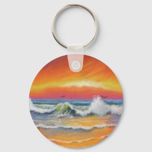 Incandescence - Watercolor Key Ring