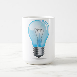 Incandescent light bulb coffee mug