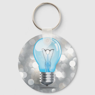 Incandescent light bulb key ring