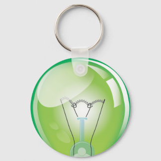 Incandescent light bulb key ring