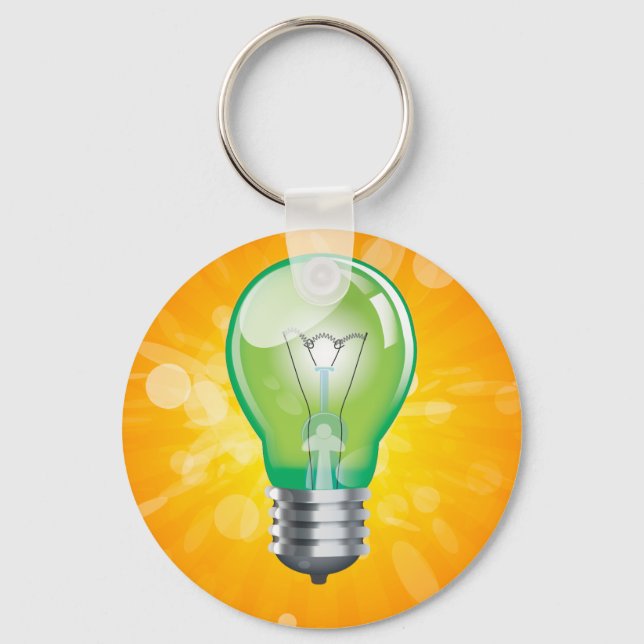 Incandescent light bulb key ring (Front)