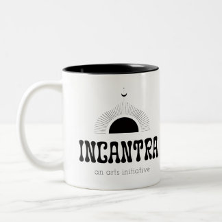 incantra primary logo (light-on-dark) Two-Tone coffee mug