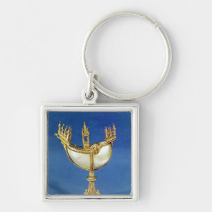 Incense holder in the shape of a boat key ring