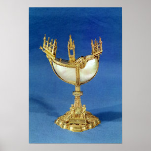 Incense holder in the shape of a boat poster