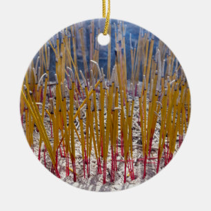 Incense in a temple - Zhongdian, Yunnan, China Ceramic Ornament
