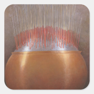 Incense Sticks Square Sticker