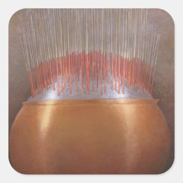 Incense Sticks Square Sticker (Front)