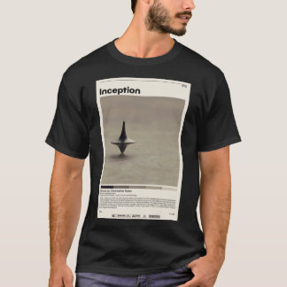 Inception  Christopher Nolan, Minimalist Movie Pos T-Shirt