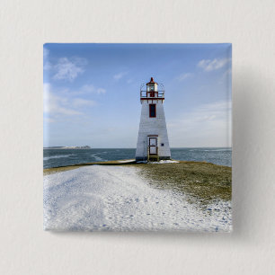 Inch Arran Lighthouse New Brunswick 15 Cm Square Badge