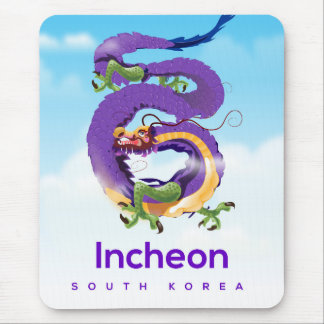 Incheon South Korea Dragon Mouse Pad