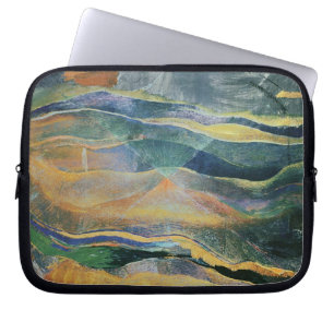 Incidents of Colours and Plains (tempera and penci Laptop Sleeve