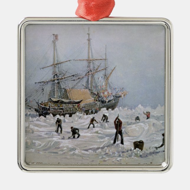 Incidents on a Trading Journey: HMS Terror Metal Tree Decoration (Front)